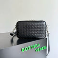 BV 25 Small Intrecciato Camera Bag 24.5cm Black Cowhide HW