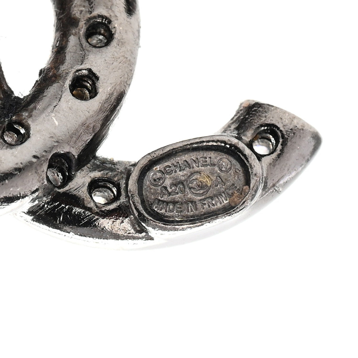 Ruthenium Crystal CC Earrings
