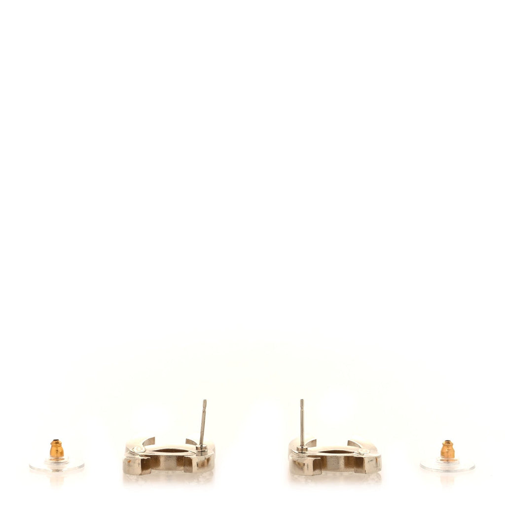 Crystal Mini CC Earrings Gold
