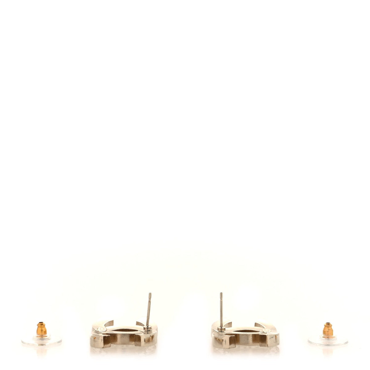 Crystal Mini CC Earrings Gold
