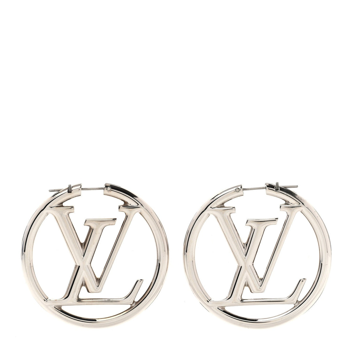 Palladium Louise Hoop Earrings Silver