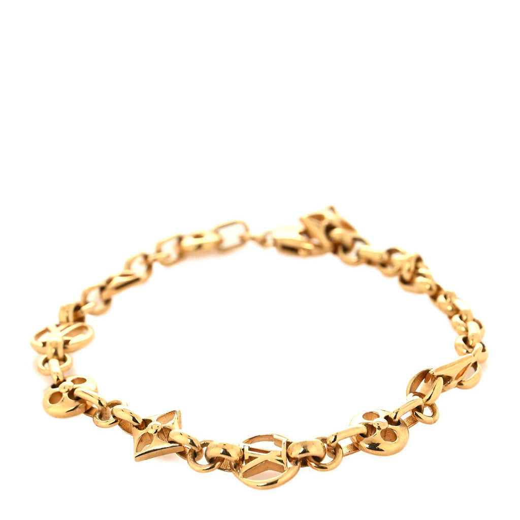 Metal Crazy In Lock Bracelet Gold