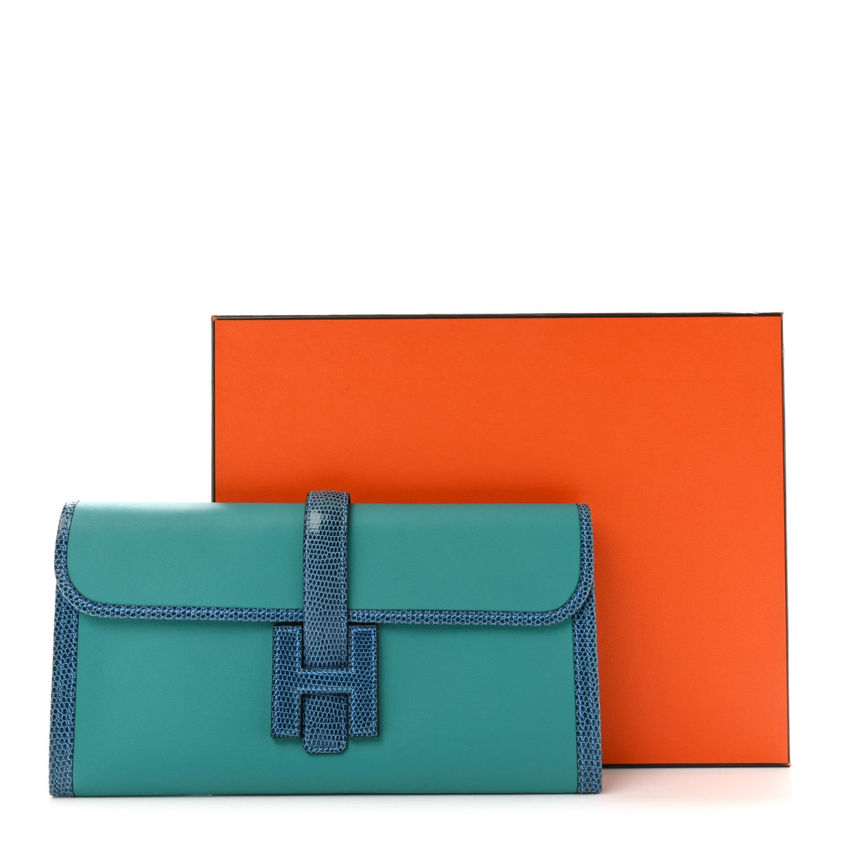 Swift Lizard Jige Elan Touch 29 Clutch Bleu Paon Mykonos