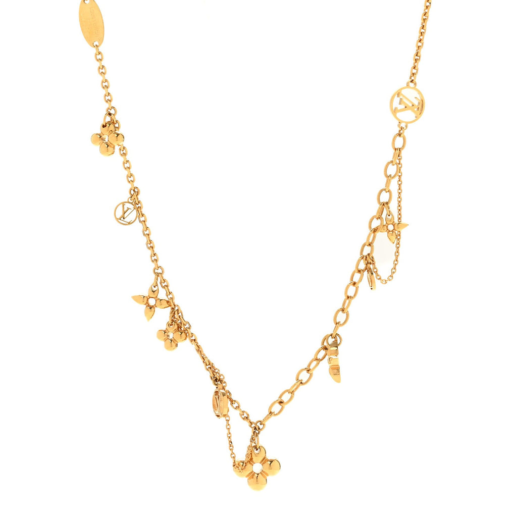Metal Blooming Supple Necklace Gold