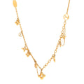 Metal Blooming Supple Necklace Gold