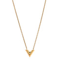 Brass Essential V Necklace Gold