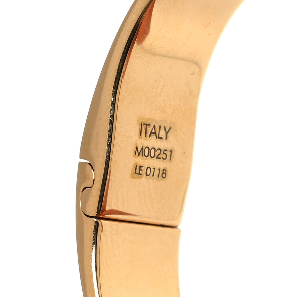Brass Monogram Nanogram Cuff S Gold