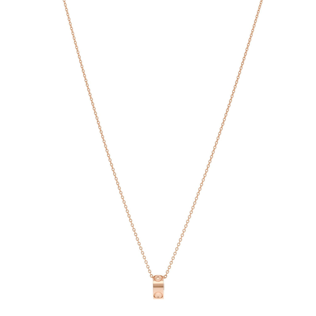 18K Pink Gold Empreinte Pendant Necklace