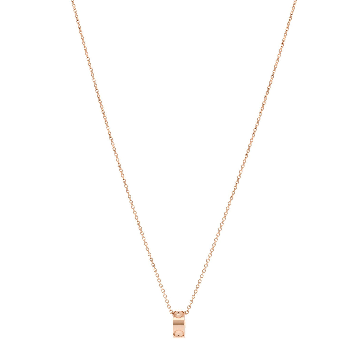18K Pink Gold Empreinte Pendant Necklace
