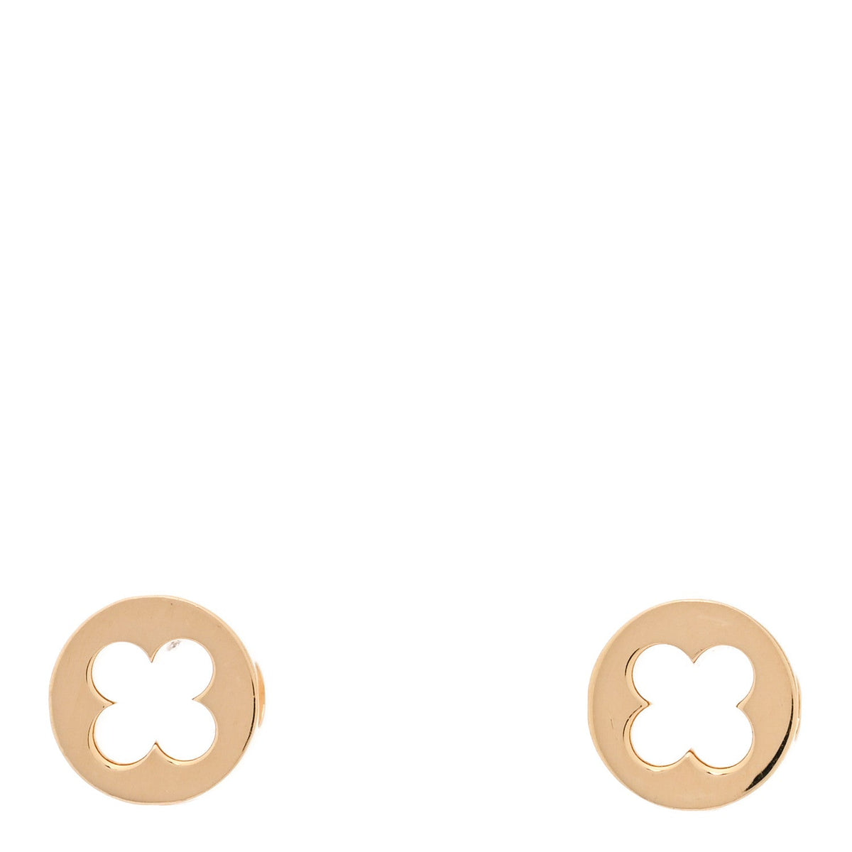 18K Yellow Gold Empreinte Ear Studs Earrings