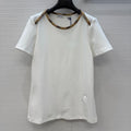Burberry Short-sleeved T-shirt White in Polyester 376658