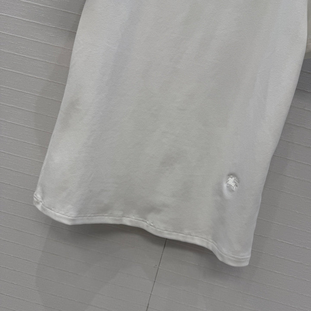 Burberry Short-sleeved T-shirt White in Polyester 376658