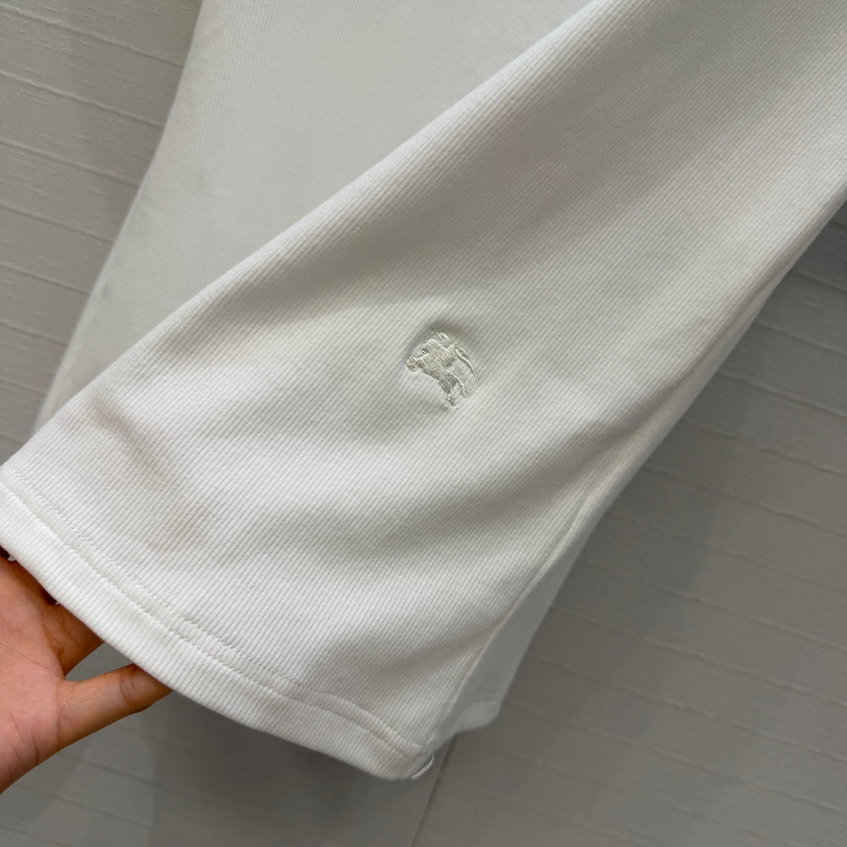 Burberry Short-sleeved T-shirt White in Polyester 376658