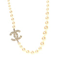 Pearl CC 100th Anniversary Necklace Light Gold