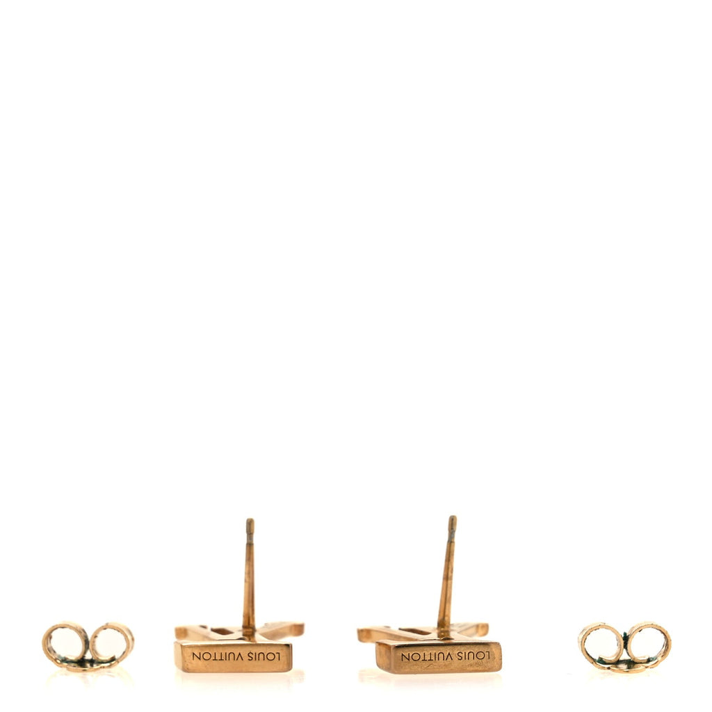 Metal LV Iconic Earrings Gold