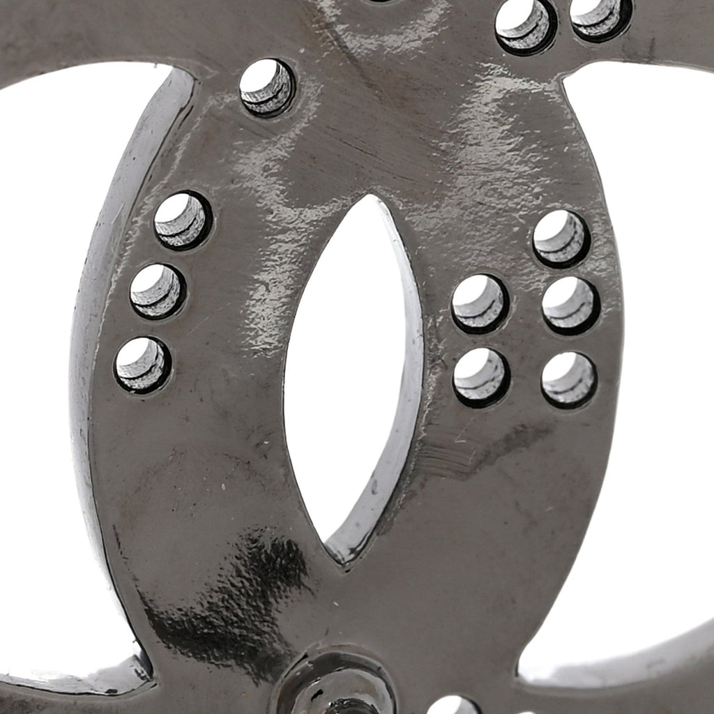 Ruthenium Crystal Star CC Earrings