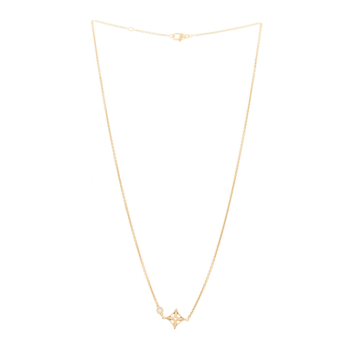 18K Pink Gold Diamond Idylle Blossom Pendant Necklace