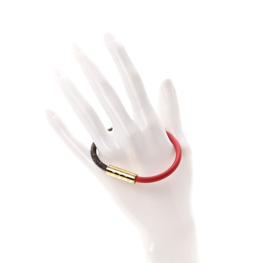 Monogram Daily Confidential Bracelet 17 Red