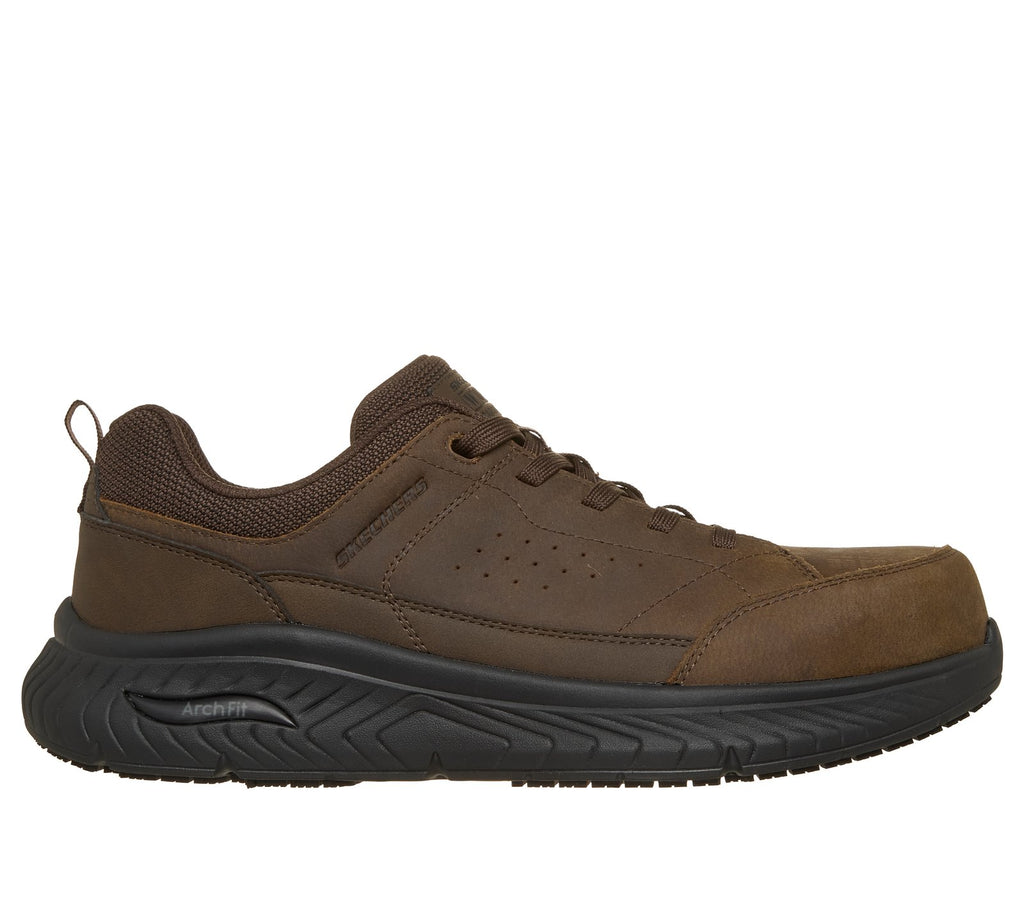 Work Slip-Resistant: Arch Fit Crosser - Vaultor, BROWN