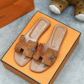 0ran sandal brown suede goatskin