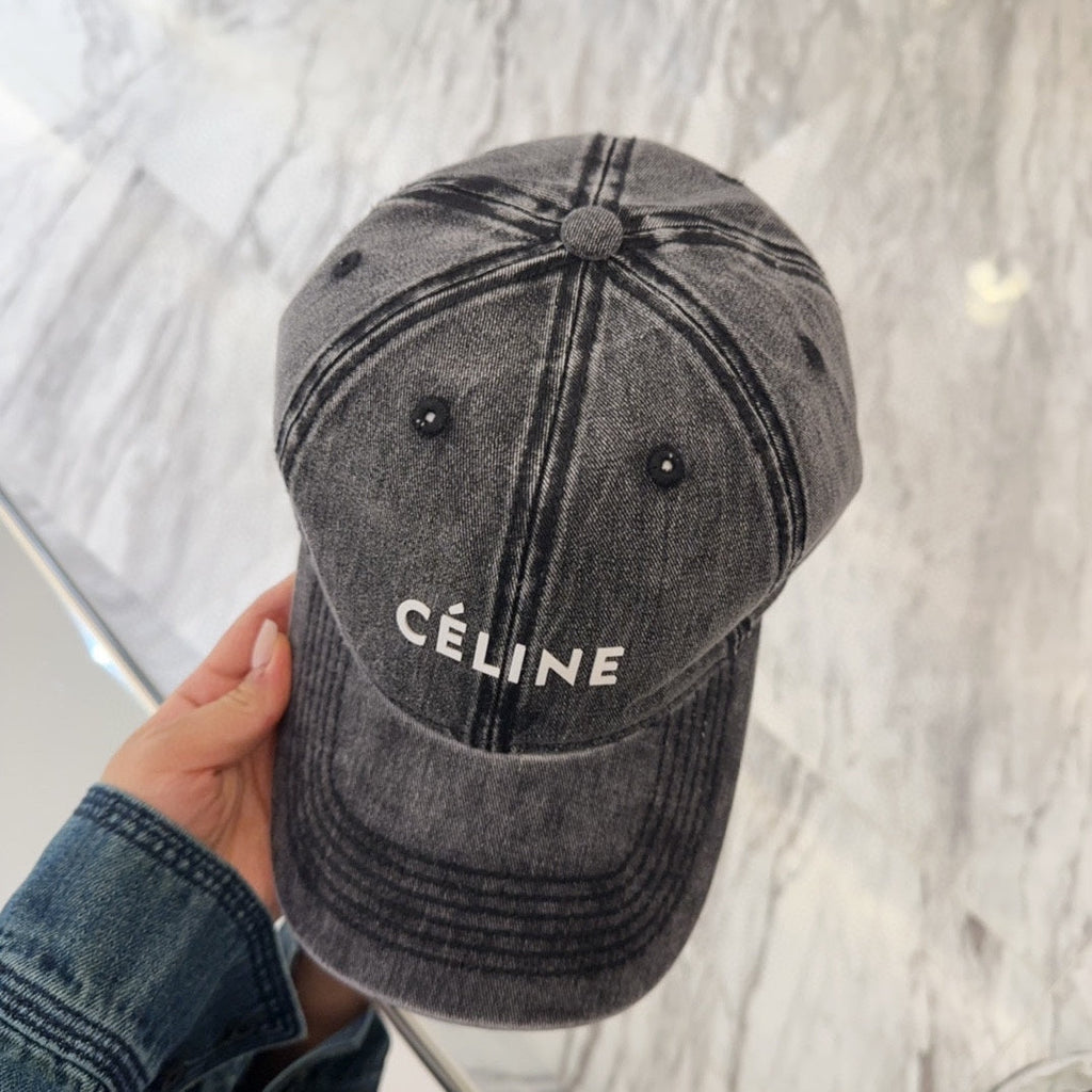 BASEBALL CAP MODEL 650042 IN WASHED BLACK DENIM