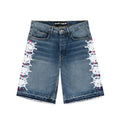 WEB STONE DENIM SHORT