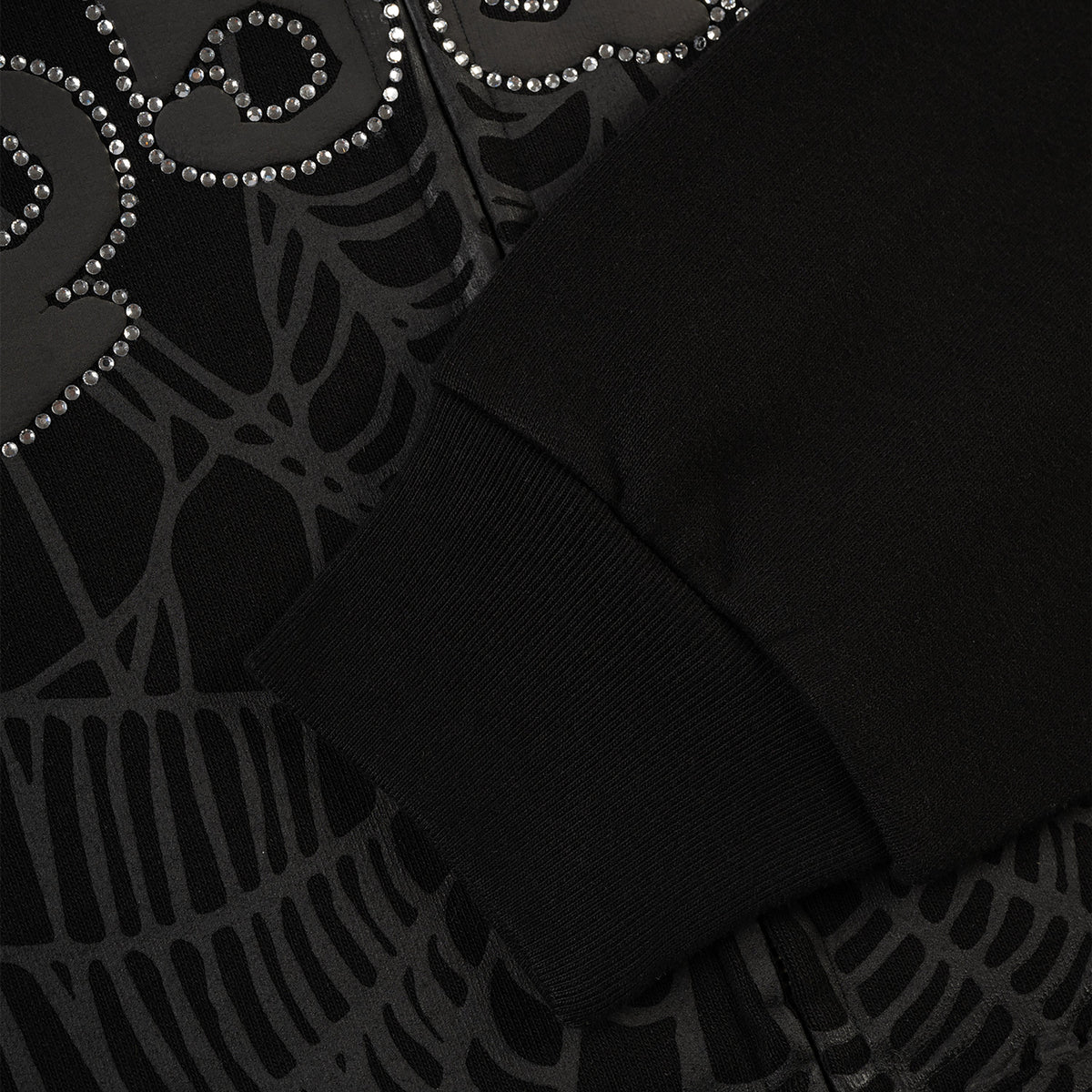OG WEB V2 RHINESTONE ZIP UP