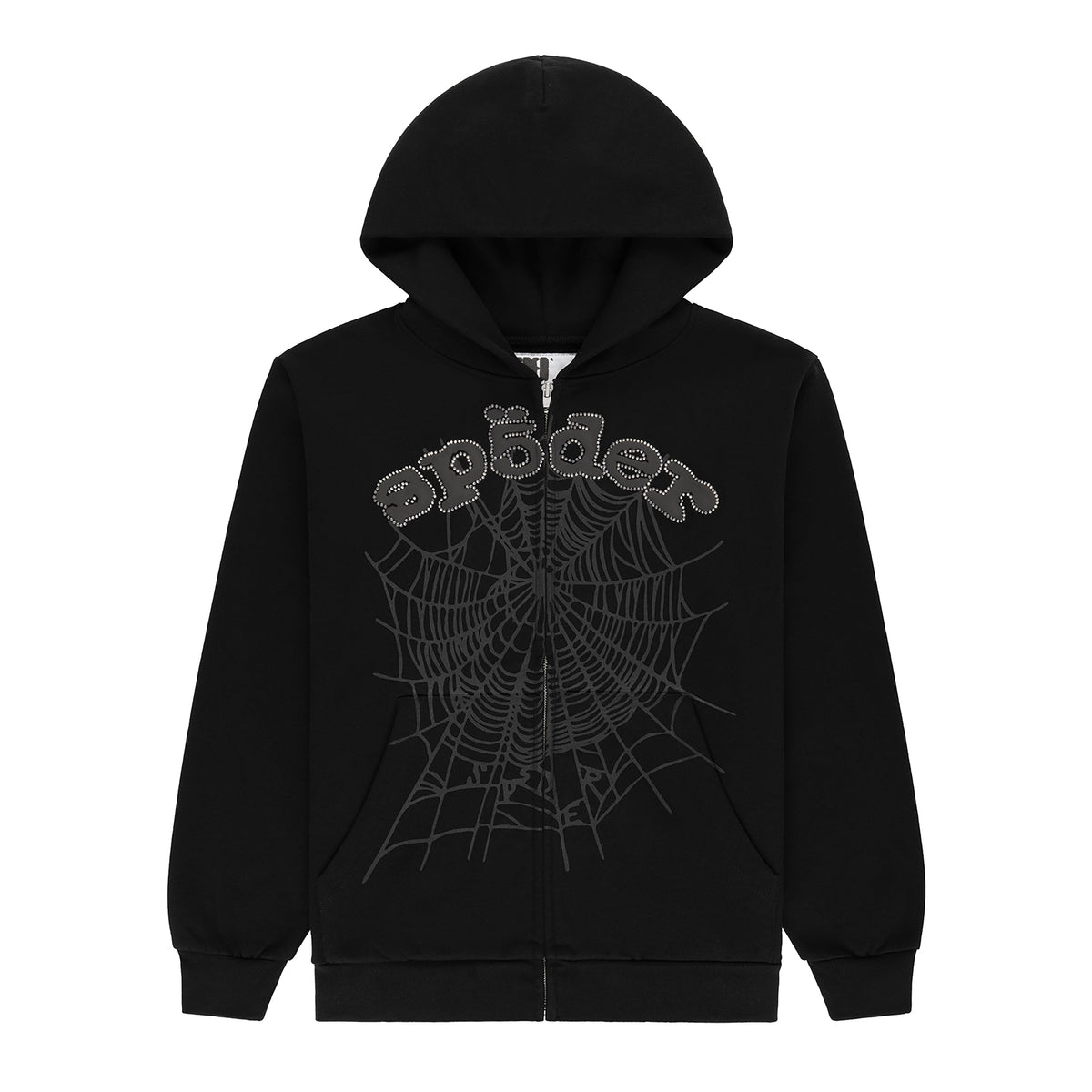 OG WEB V2 RHINESTONE ZIP UP