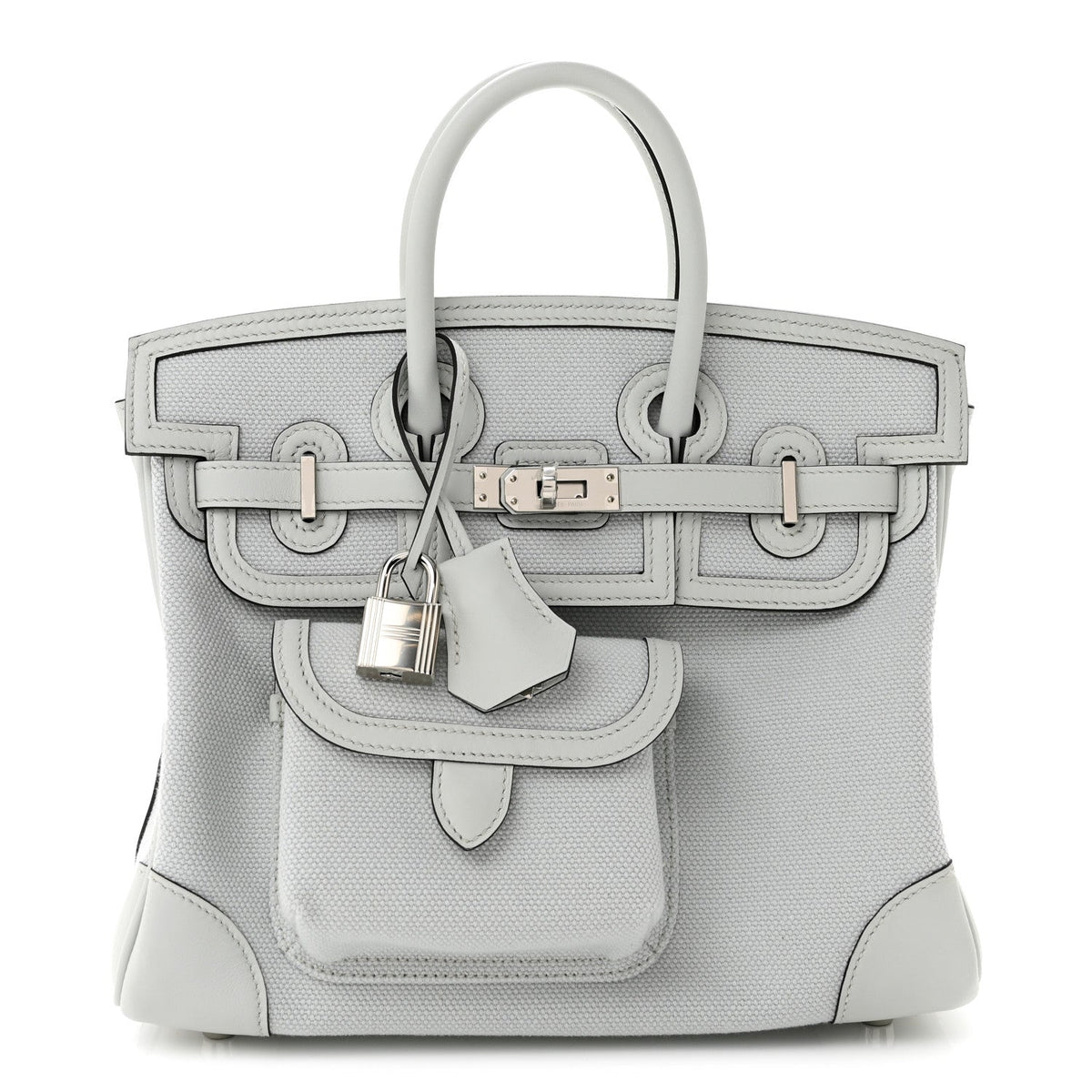 Toile Goeland Swift Cargo Birkin 25 Gris Platine