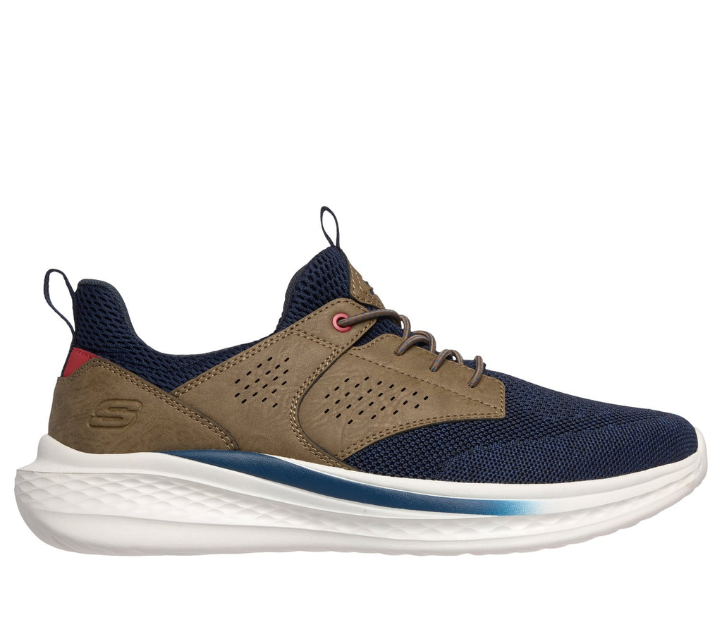Relaxed Fit: Slade - Breyer, NAVY / TAN