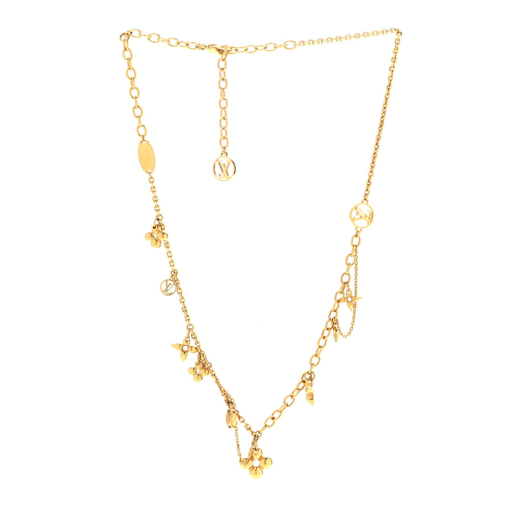 Metal Blooming Supple Necklace Gold
