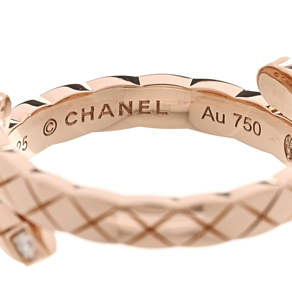 18K Beige Gold Diamond Small Coco Crush Toi Et Moi Ring 54 7