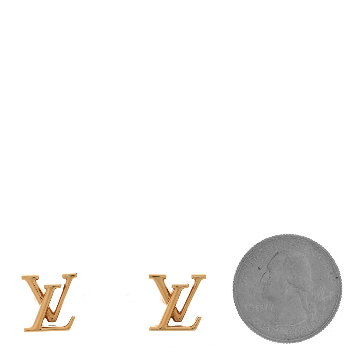 Metal LV Iconic Earrings Gold