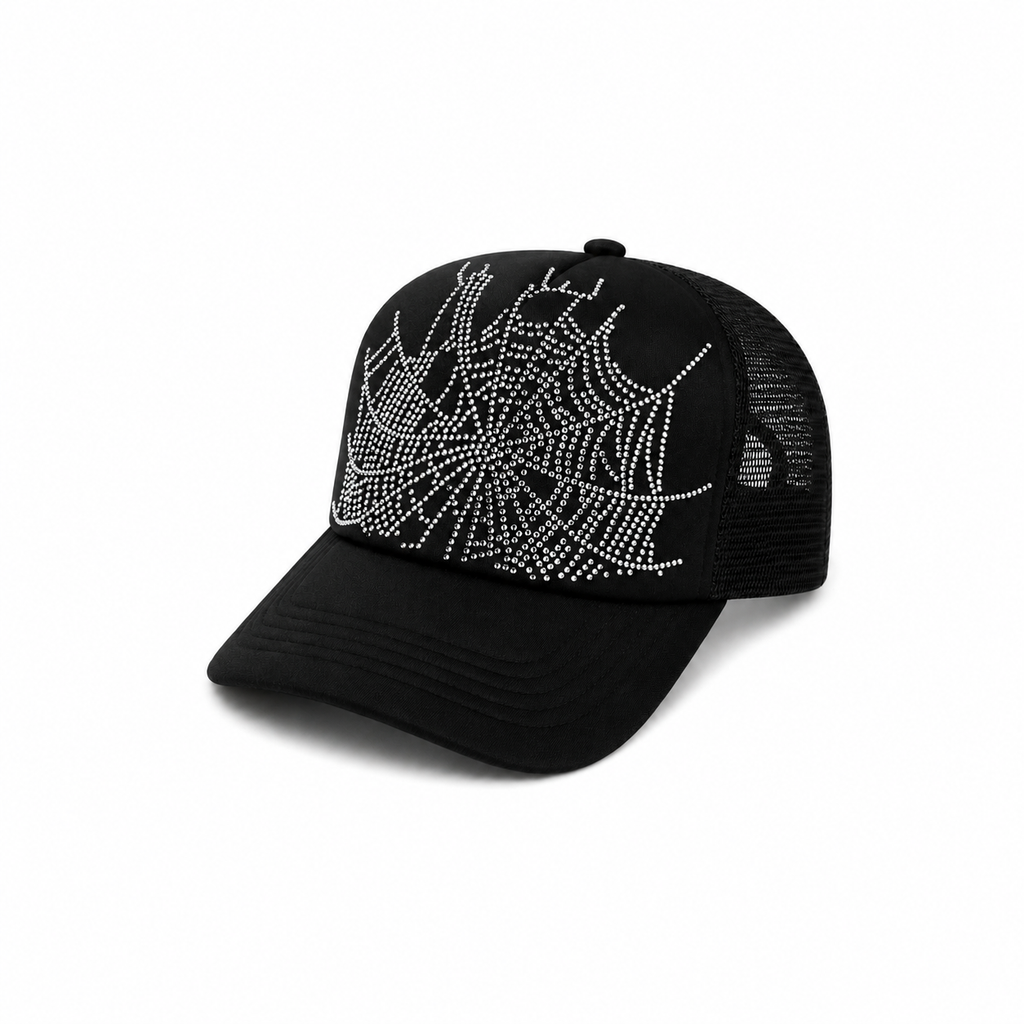 RHINESTONE WEB HAT