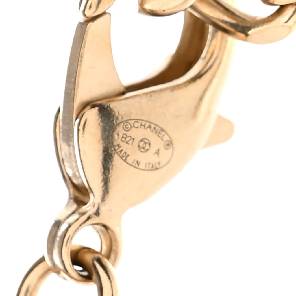 Crystal Chain CC Link Choker Gold Silver