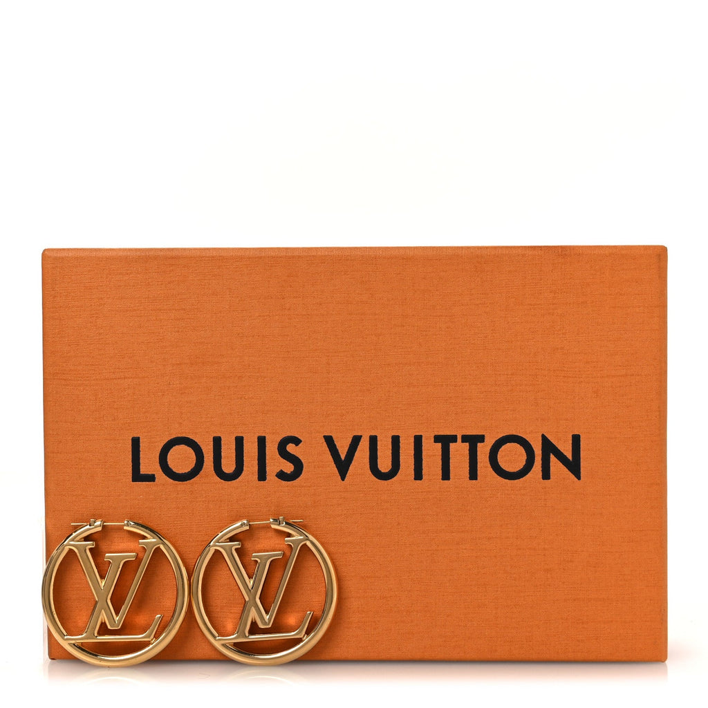 Metal Louise Hoop Earrings Gold