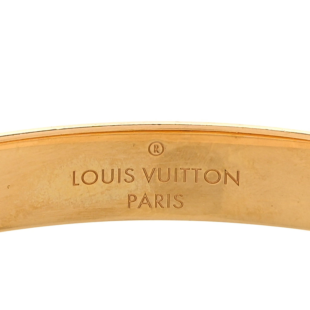Brass Monogram Nanogram Cuff S Gold