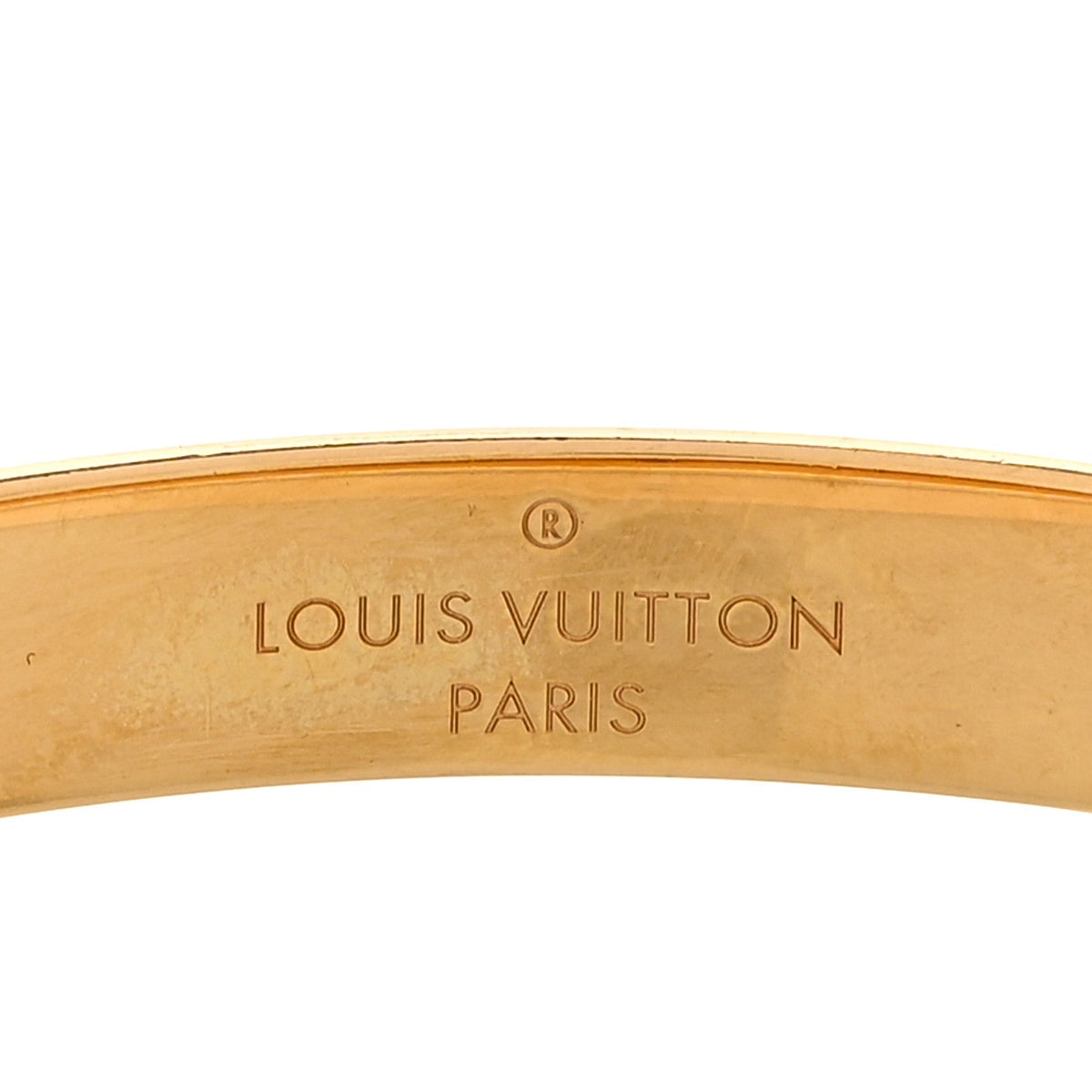Brass Monogram Nanogram Cuff S Gold