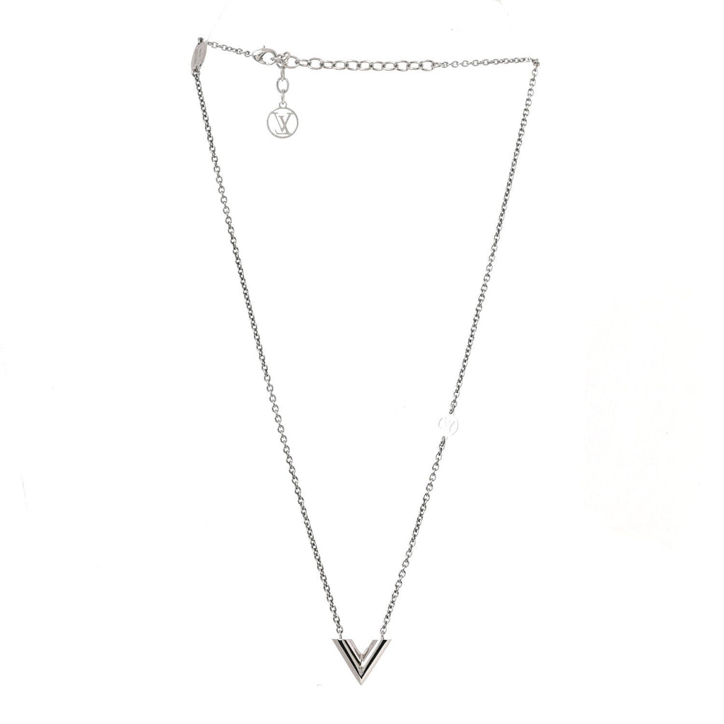 Metal Essential V Supple Necklace Silver