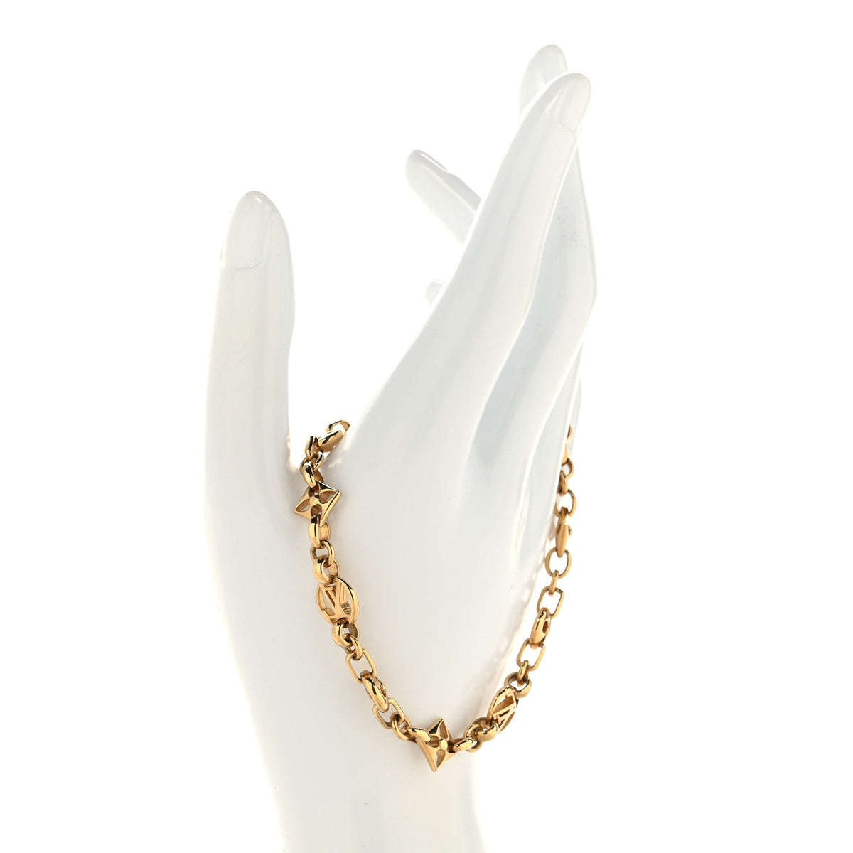 Metal Crazy In Lock Bracelet Gold