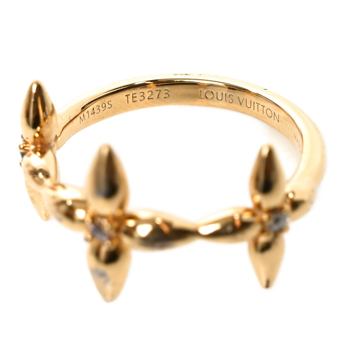 Metal Louisette Signature Ring S Gold