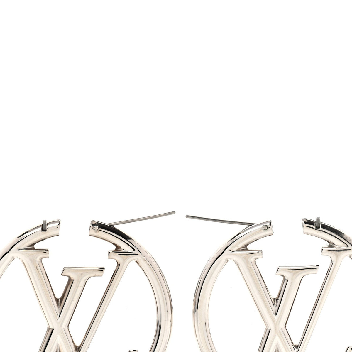 Palladium Louise Hoop Earrings Silver