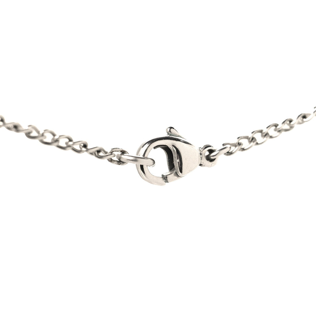 Crystal CC Necklace Silver Black
