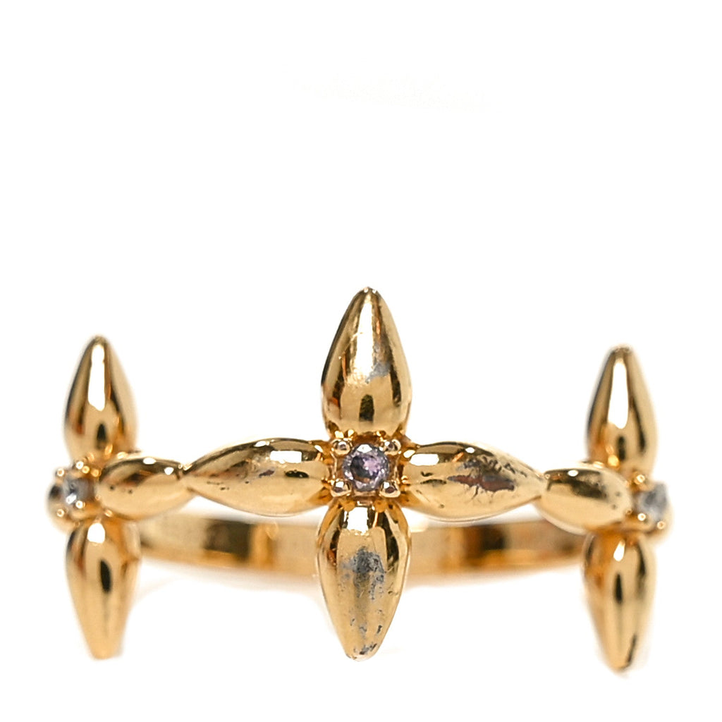 Metal Louisette Signature Ring S Gold
