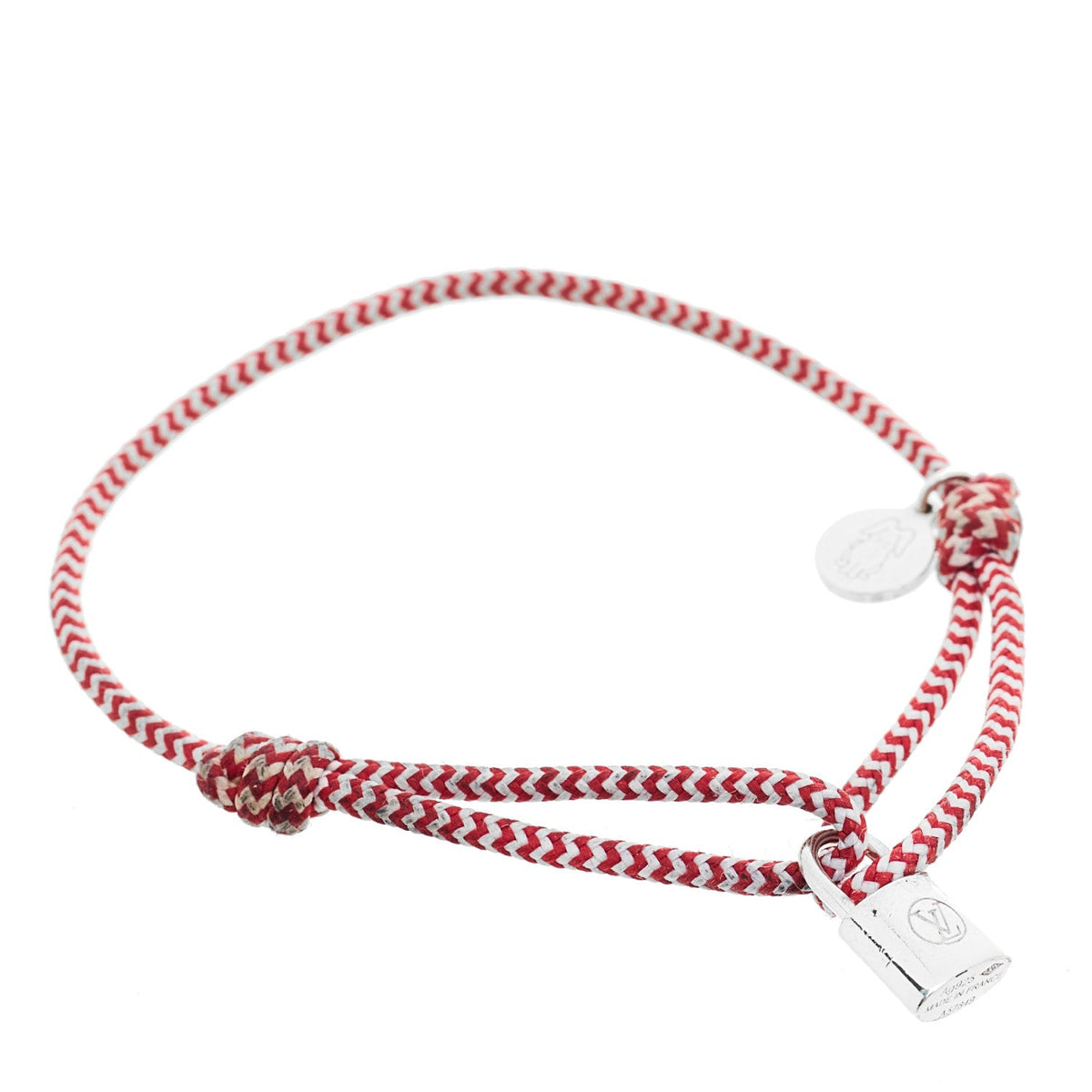 X UNICEF Sterling Silver Lockit Bracelet Red White