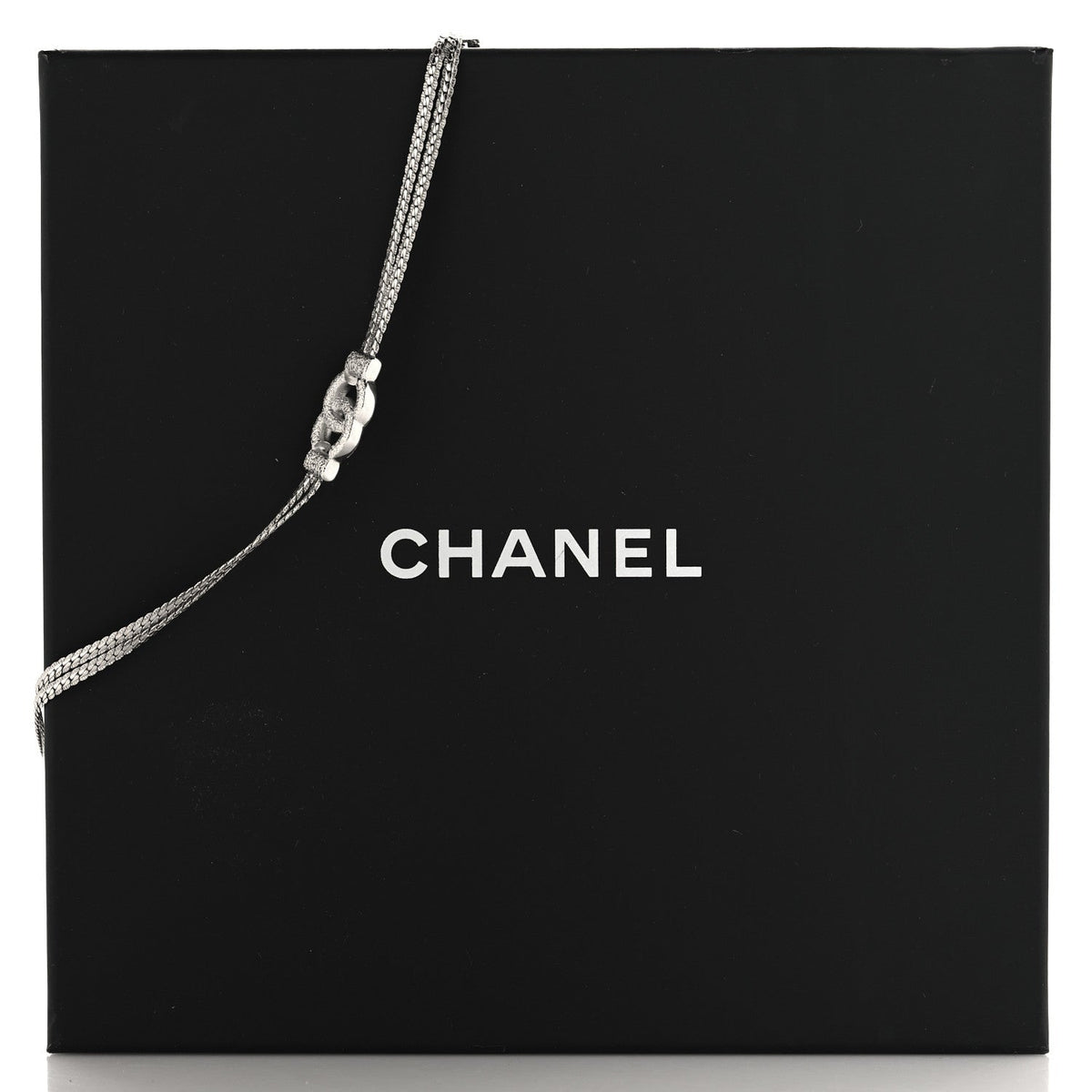 Metal Chain CC Choker Silver