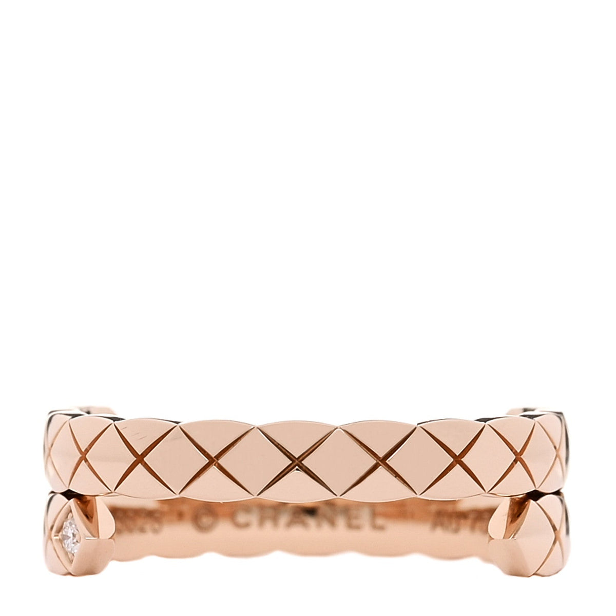 18K Beige Gold Diamond Small Coco Crush Toi Et Moi Ring 54 7
