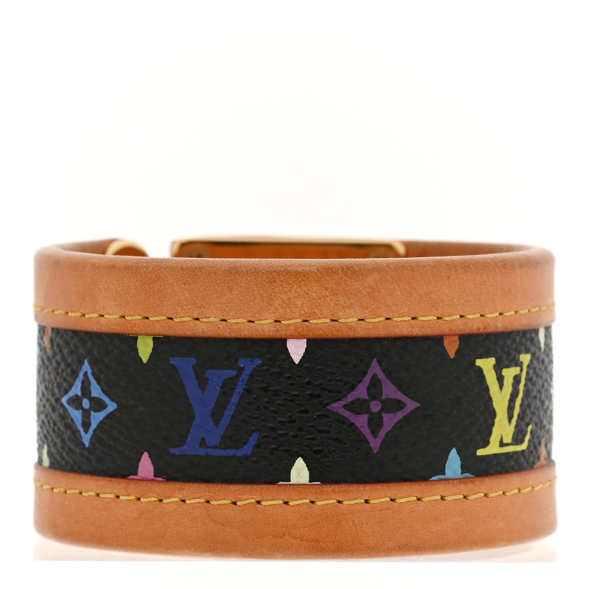 Monogram Multicolor M Lock Bracelet Black