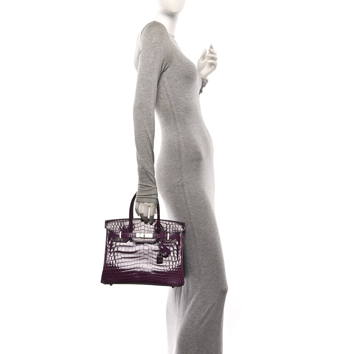 Shiny Niloticus Crocodile Birkin 30 Cassis