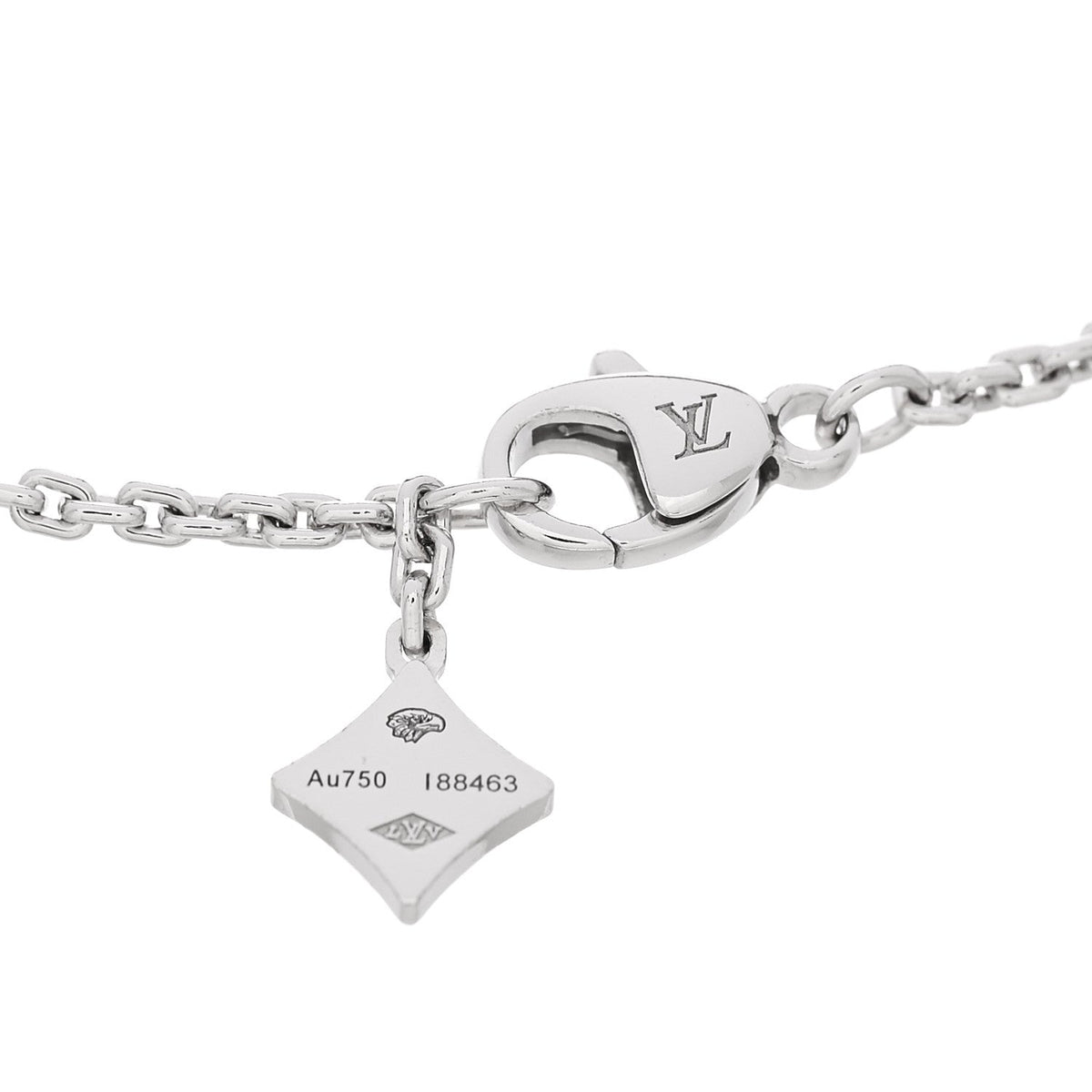 18K White Gold Diamond Idylle Blossom Monogram Bracelet